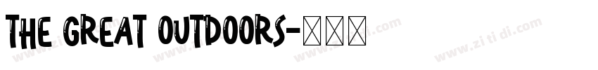 The Great Outdoors字体转换